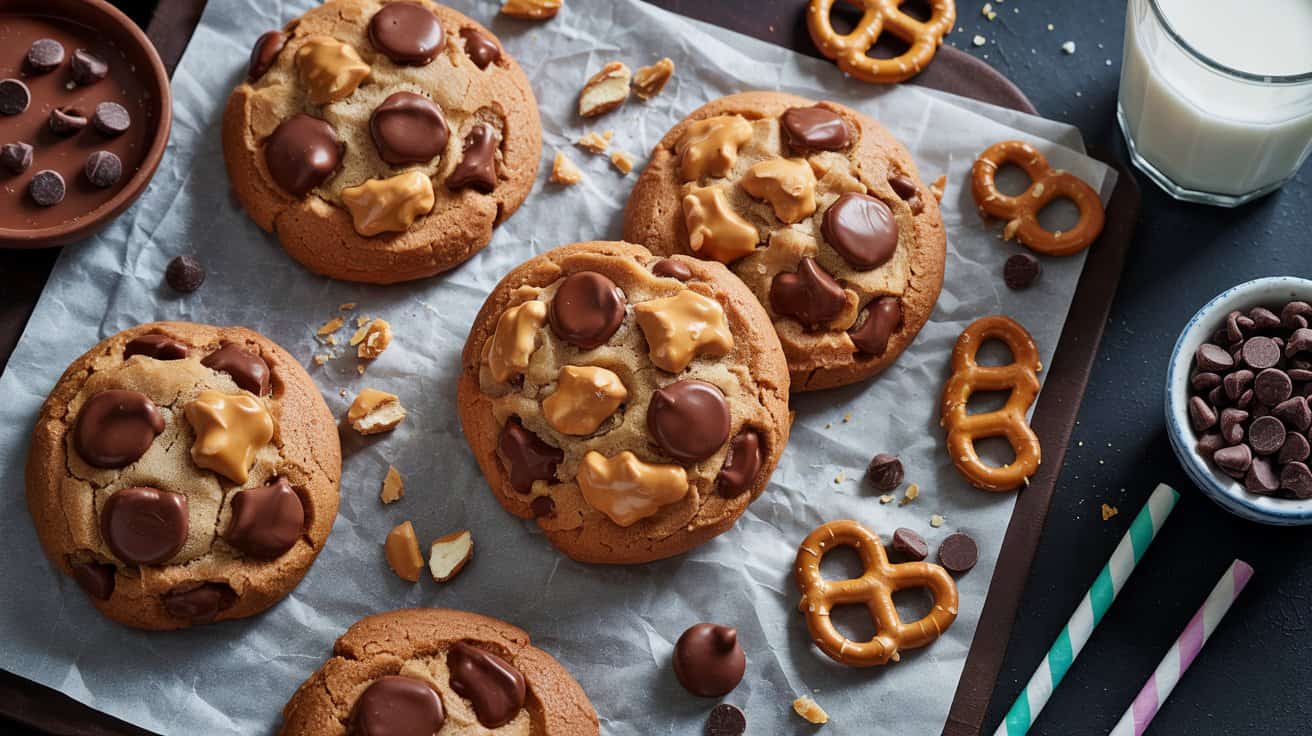 6 chunky peanut butter cookies with chop Q3PwYiuuS26I OD WQJ8HA NMHSHkUJRCmJ6tkCNfTd8A