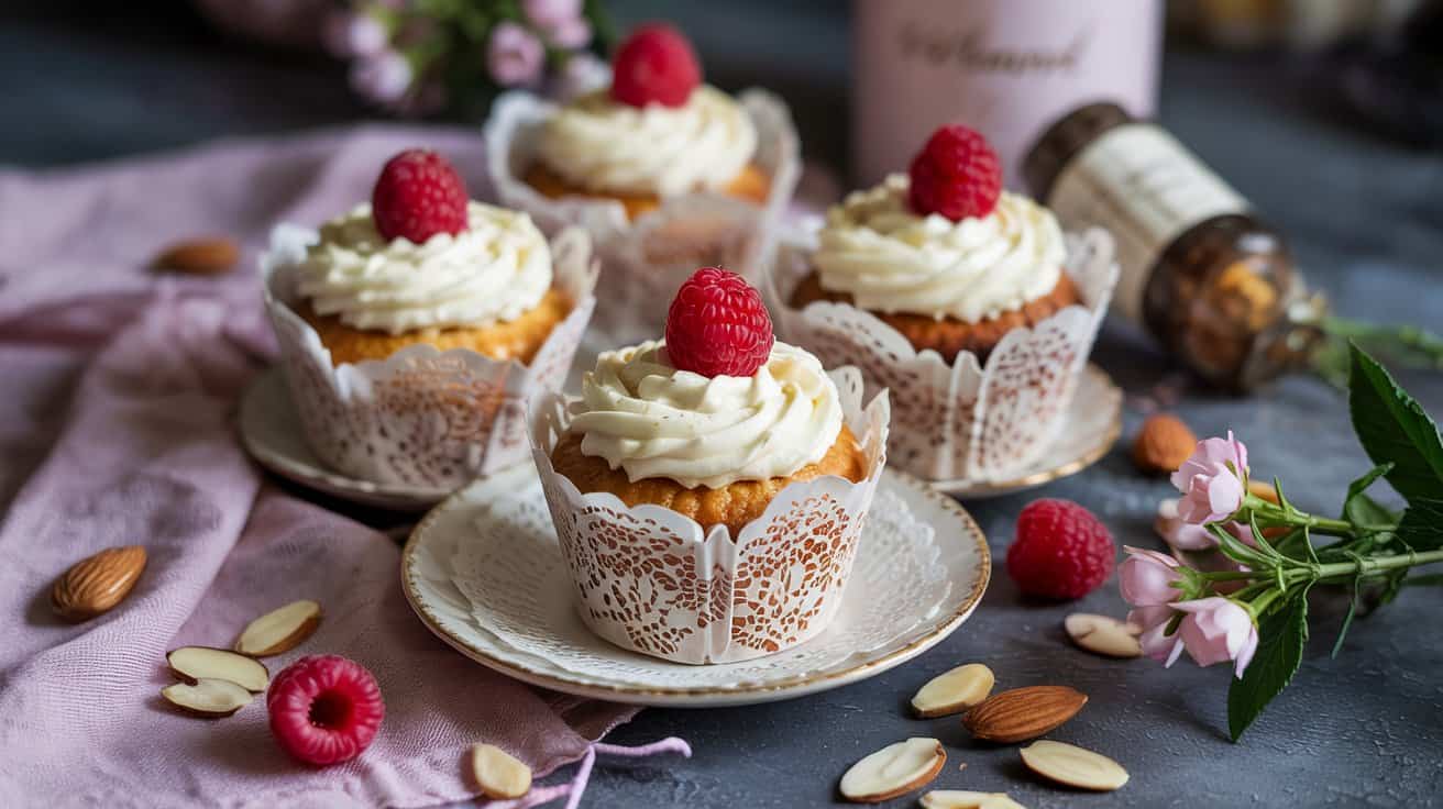 6 raspberry almond cupcakes a romantic s Zfzs JLKTDKI5WoRJvvISQ 3QS7dTn3Ta HAtivJuLOuA