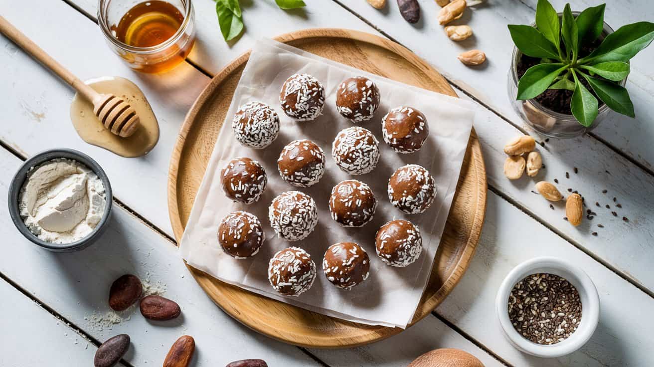 7 no bake protein energy bites a vibrant DrAV7vKFTVyPRKEIik8Dlg PUjho4INR16R5itS8GoZ Q