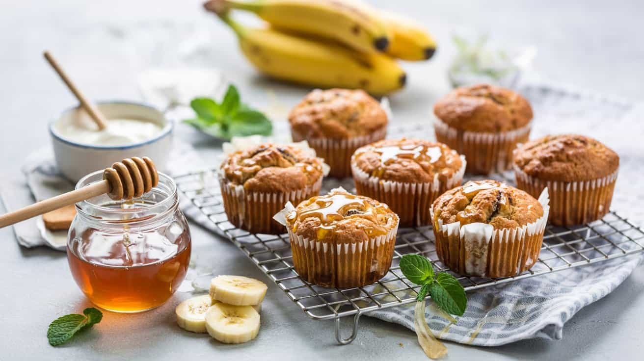 8 banana muffins with greek yogurt and h E5aGQQ8lQ9ebmautIsbojw DrBVkHpgTuyODBW5RuJo g
