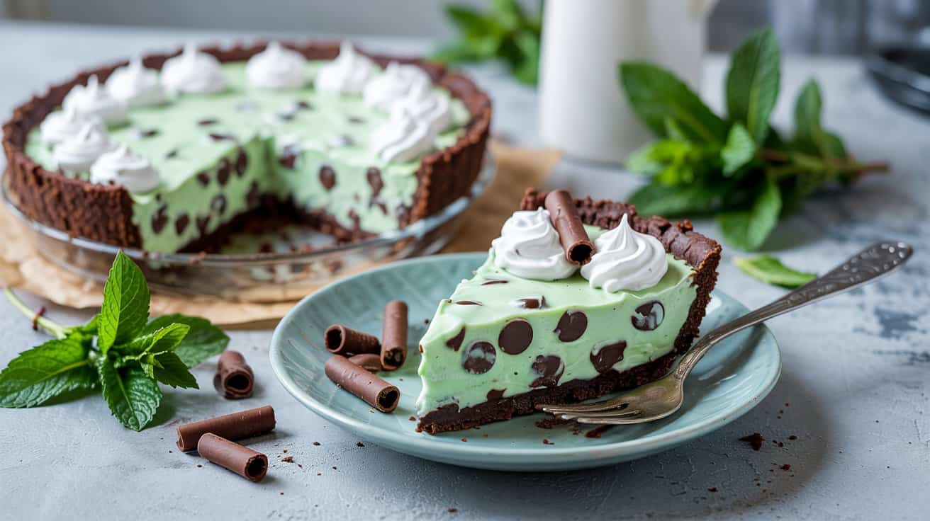 8 no bake mint chocolate chip pie a play gPa9DterTzqUpVHzHvhhAQ 1pNbRNXcQPOsIhD53pbsag