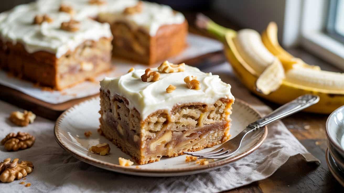 9 banana sheet cake with cream cheese fr fenYiQJOT464mkovUsbfMg ApscuqlZSPaPIOKWDtYEdw