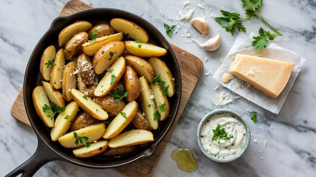 1 garlic parmesan roasted potatoes a bri VeOKv2jpQru4SzjRMh mGQ RMd5E4M4SAmLFQ4de97jAw
