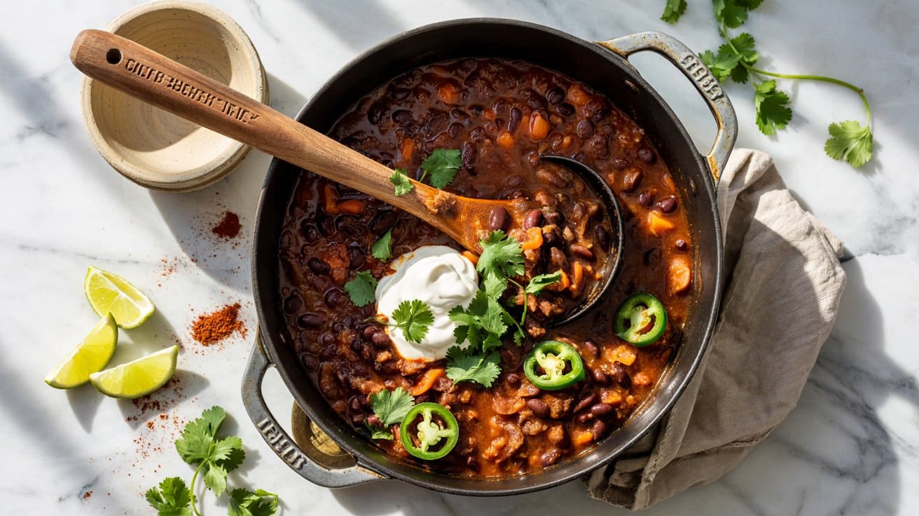 1 one pot black bean chili a bright top U0Y7 kYJSviKwEjwJTWp0w RRvgUv7aRiejqYConE 7QA