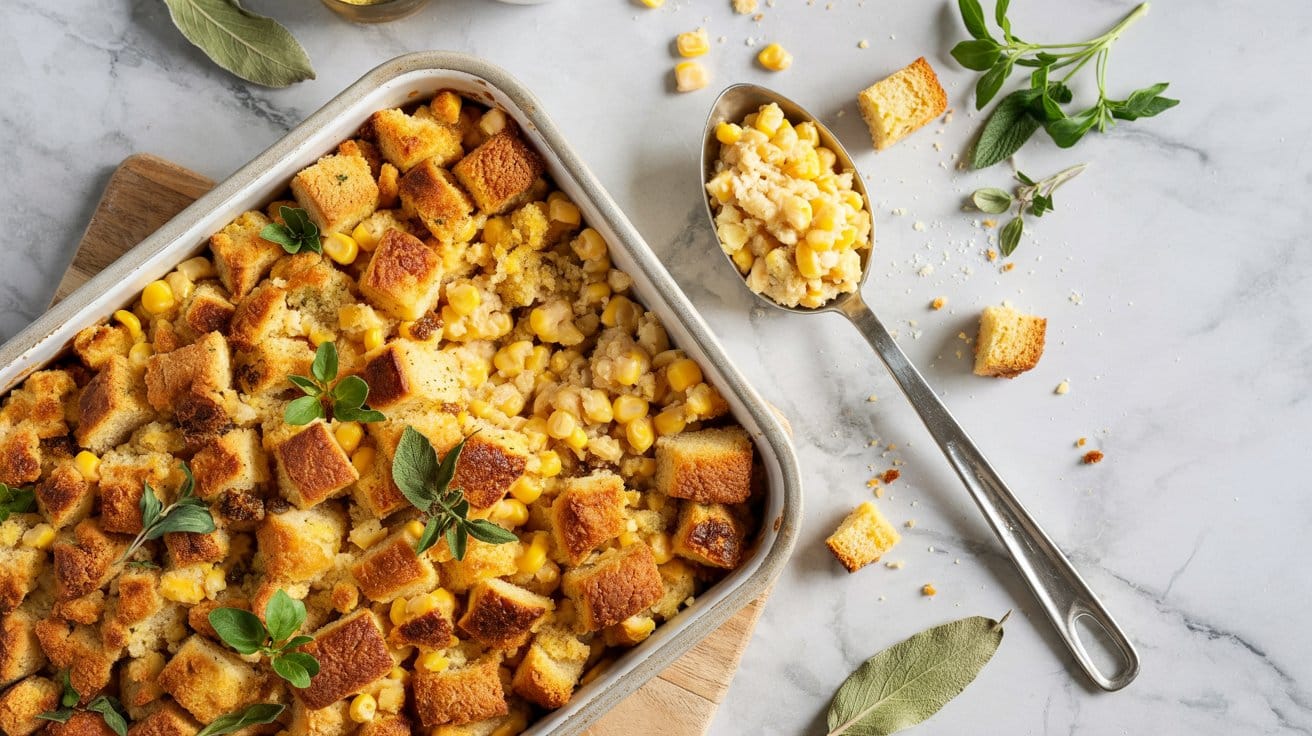 10 cornbread stuffing with canned corn a pT DgfrBSwK w7jJSc5mDA ngFlmJ47QRa7hWNFy1RGng