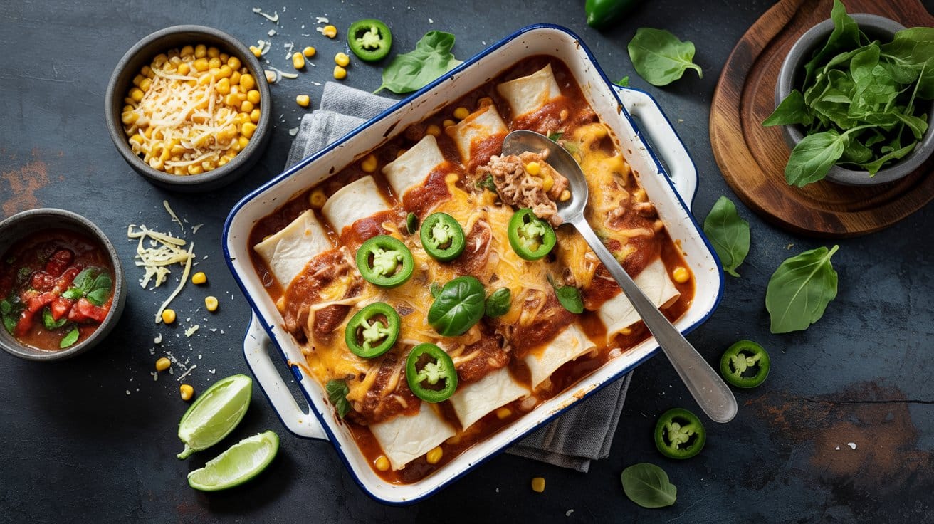 10 ground turkey and frozen corn enchila 0RNOOrynRp2cvix7ZB3VDw y4Ai ocJRKm7 eApkdQPbA