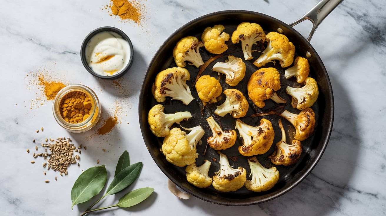 10 skillet roasted cauliflower with turm FkgASeHEQF6QebZsdYsRsA EpTweww Sxy16JAXP7VCng