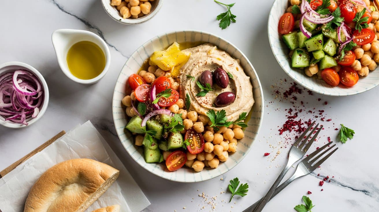11 mediterranean chickpea bowls a bright vfB5HM85RrKmimDfOYIOdg wA8CQ LGTgGH Zi1DNmjwA