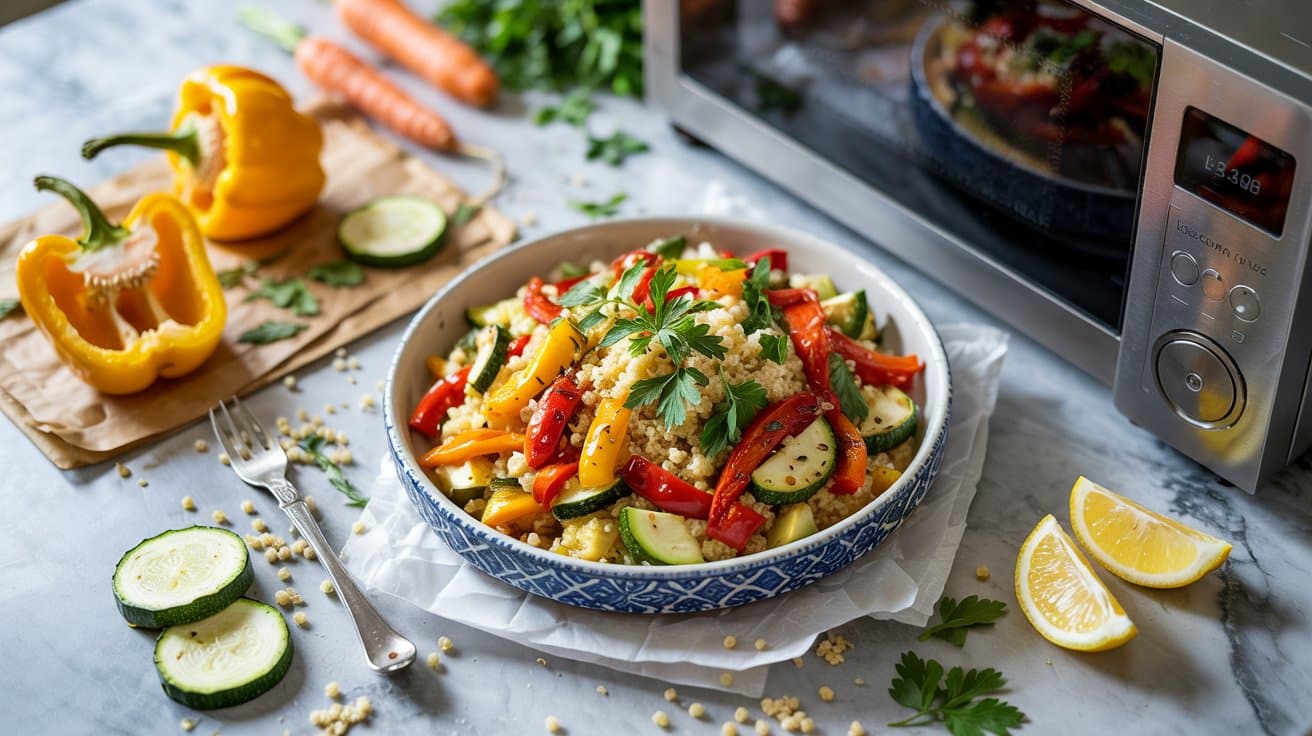 12 microwave couscous with roasted veggi enq2kam9QMCpciRRbqquPQ deqWRXY9Qi6gf0sHwBrTGQ