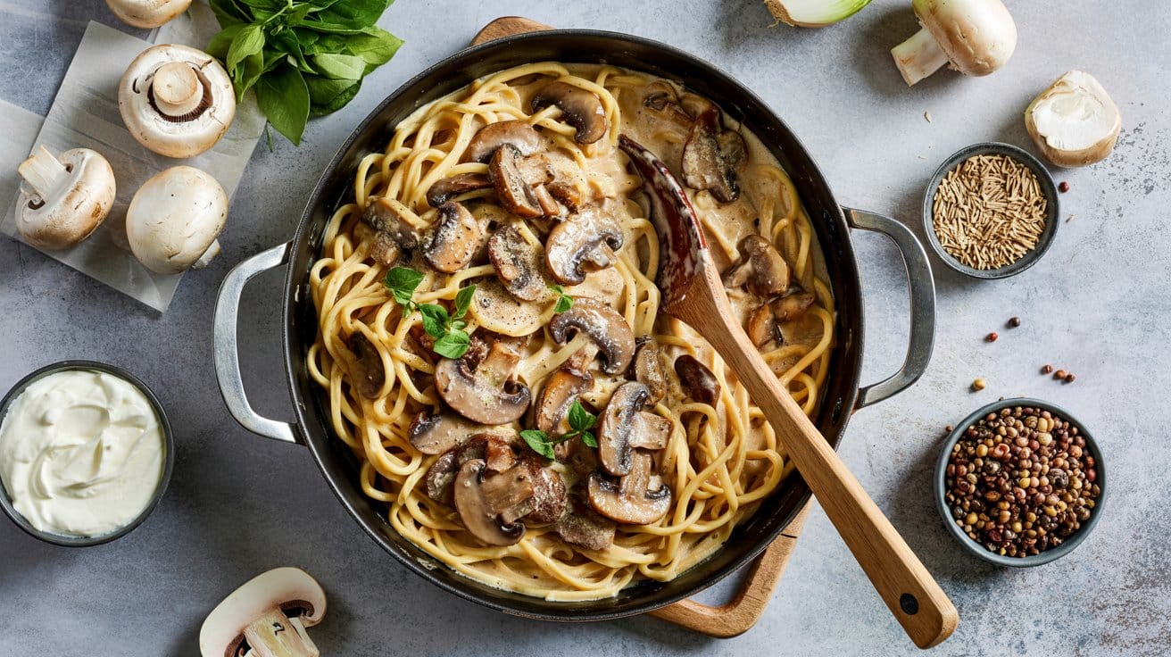 12 one pot mushroom stroganoff pasta a b UFPTEScaQ6aYXKDQI5Qrrg vx7VIH3kTQOmBLNBXex05Q