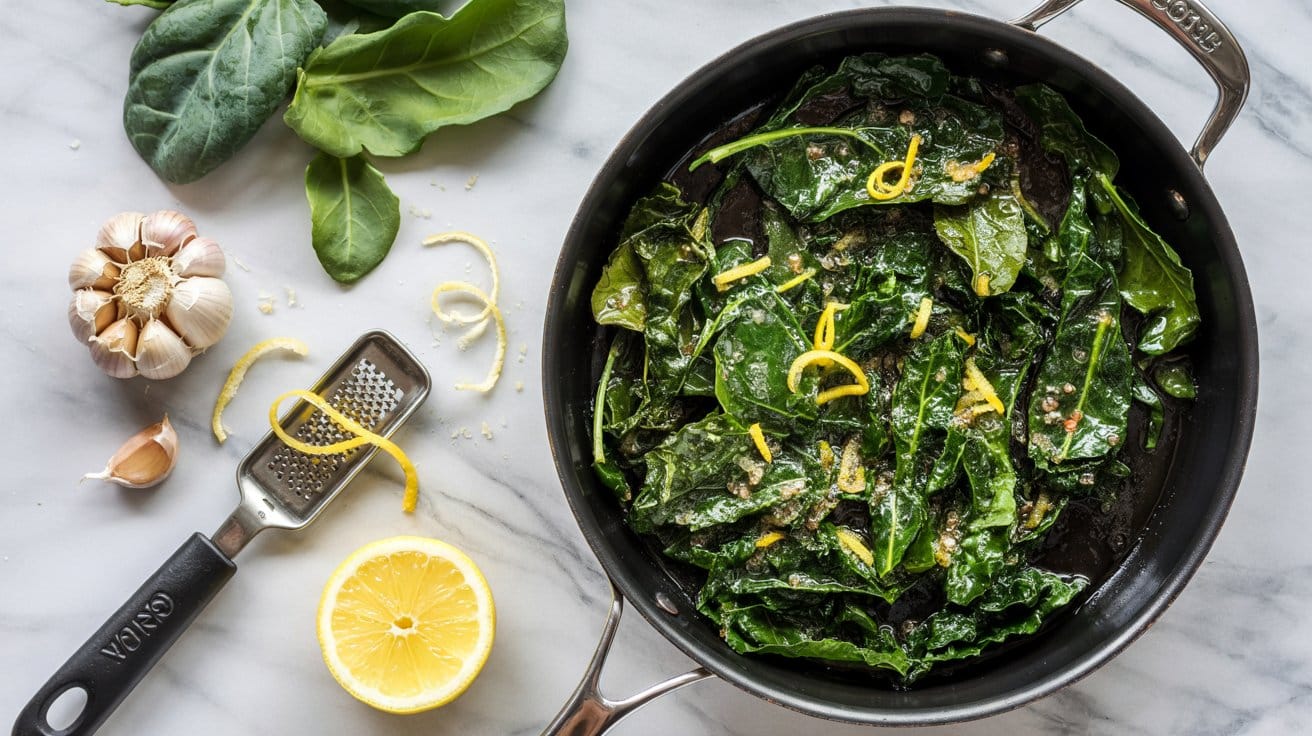 12 sauteed kale with garlic and lemon ze RomP9S3vSEeT6OOMSEUObg 3wtNlFImS5O4gYC27pWiQA