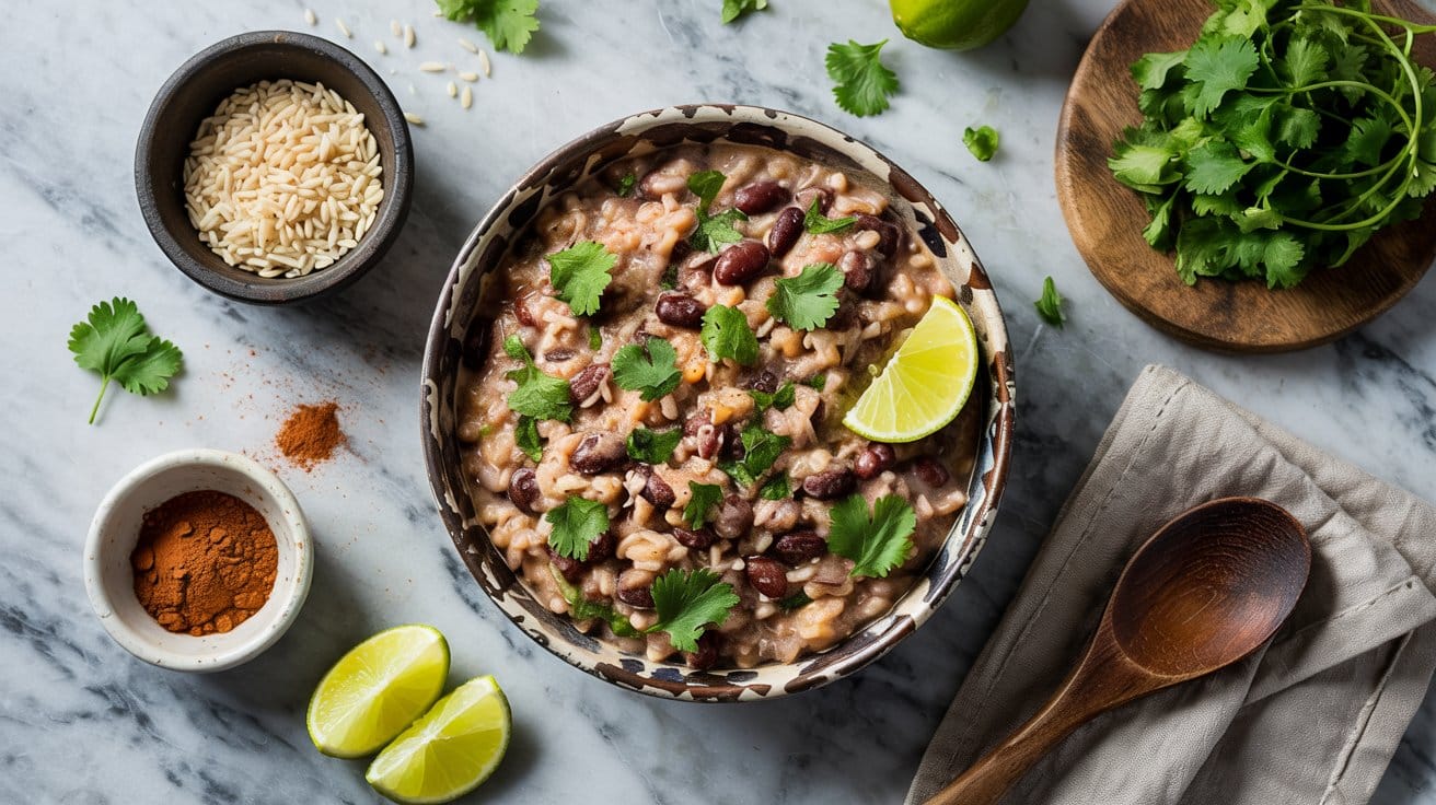 13 rice and beans with cilantro and lime BvOiM eJRzKekJz BWNRkQ PSIxtS4qR9q YU9oTX82LQ
