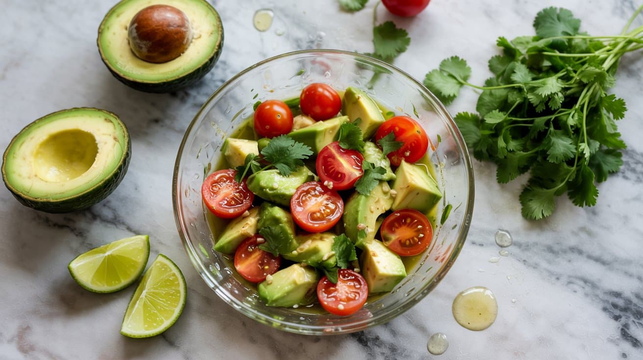 14 avocado and tomato salad with cilantr b1FKGnxAROeM8Z8zB KrQw QdbFkOHRRBixcxfsDwX wA
