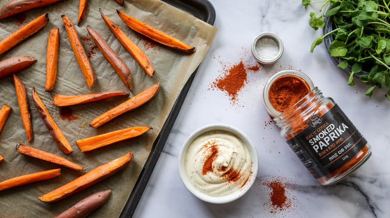 14 baked sweet potato fries with smoked YM6hpPjGTS zqN9HBUxPEg Vk gEk3ZRGWEnCYiPNtz1g