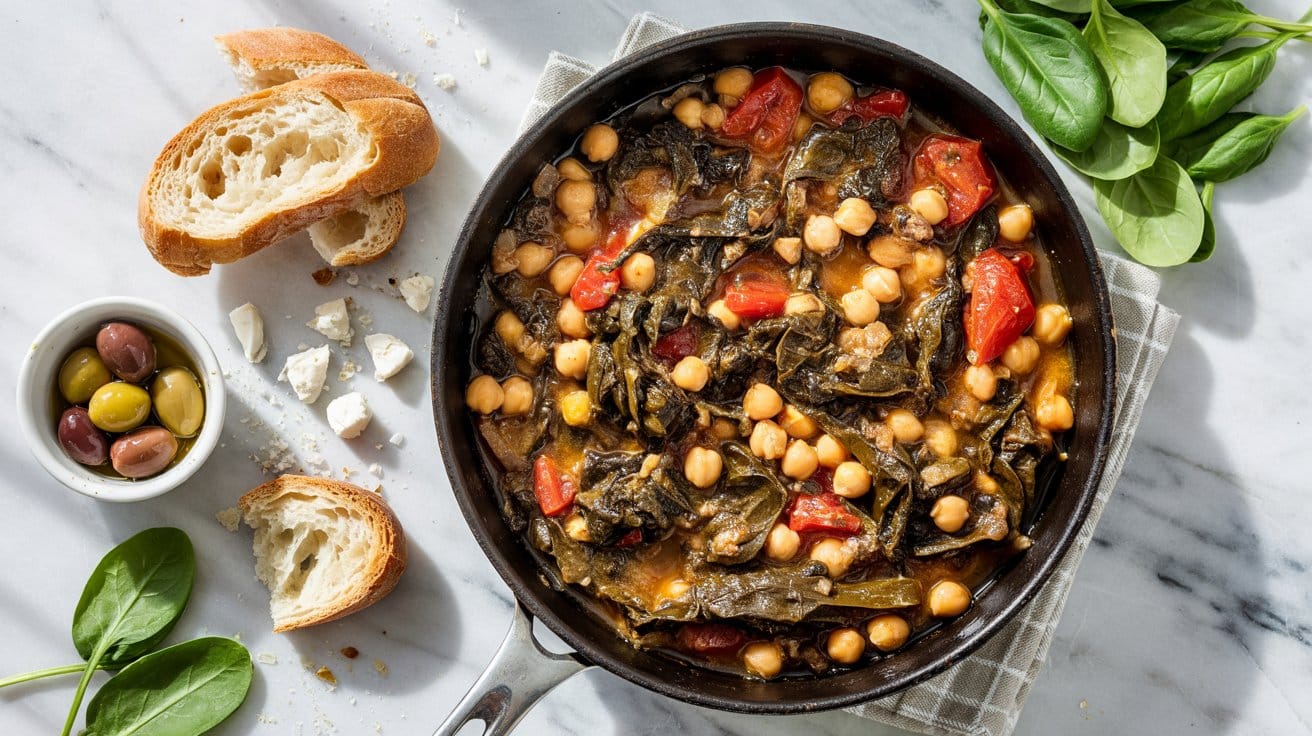 14 skillet mediterranean chickpeas with FOyYefYiRsaBzqANXwHWFg M7M80WKVSK m8dfp3xJvUQ