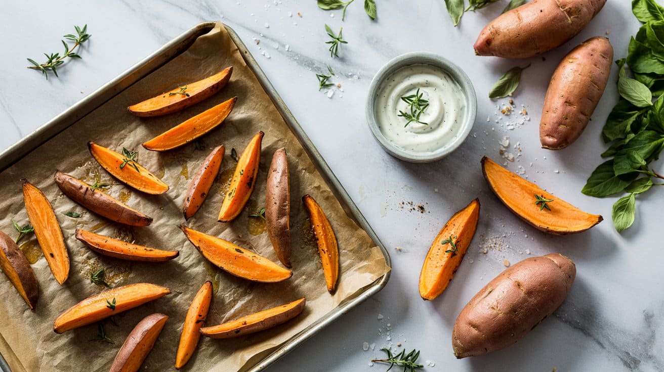 15 savory baked sweet potato wedges a br 9Y0hTJf8RkK2PsNbBgj2Iw dtcB8DmnQPStoU1ZY0fCrg