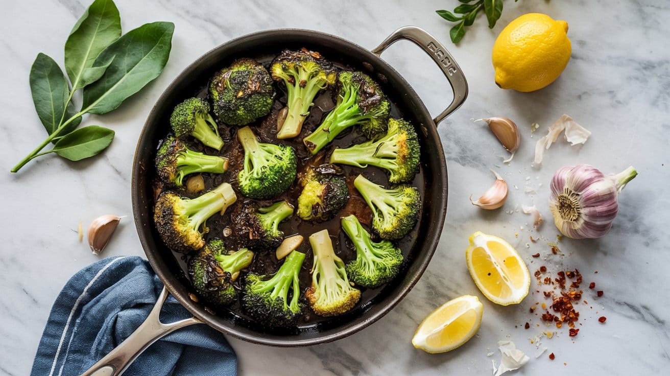 17 skillet broccoli with garlic and lemo T 8pVBvBTcWGVgSAW5ztOw fyEdVdBlRvq8hfi8WOOPpA