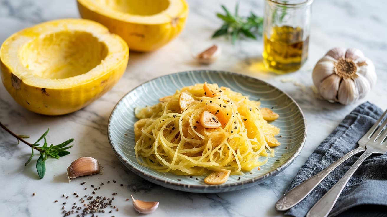 19 spaghetti squash with garlic and chia VKVu62 BRBOYPckKAED49g lZ cqEguT WV 6ZPWTMlhA