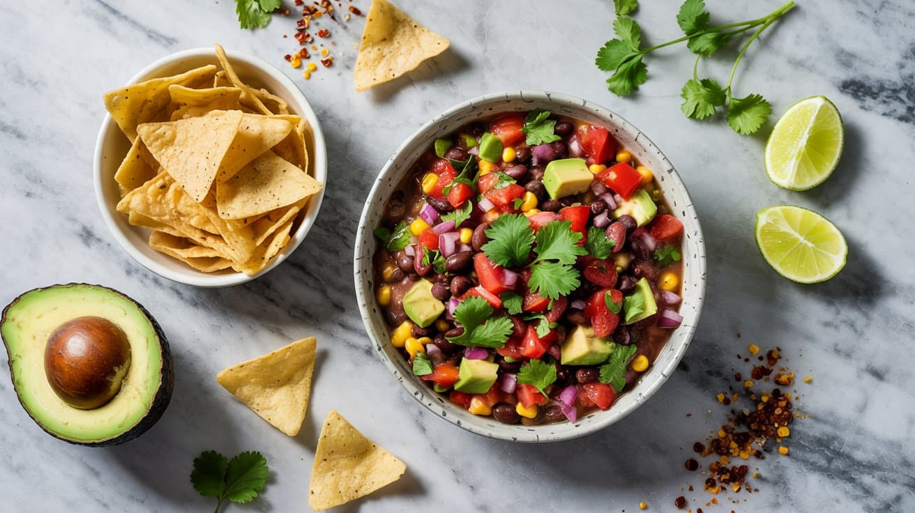 20 black bean and corn salsa bowl a brig i7v tF2RQN6SgtL0AmgNBQ DzhPa3RHSSOyXt9BfgdSeg