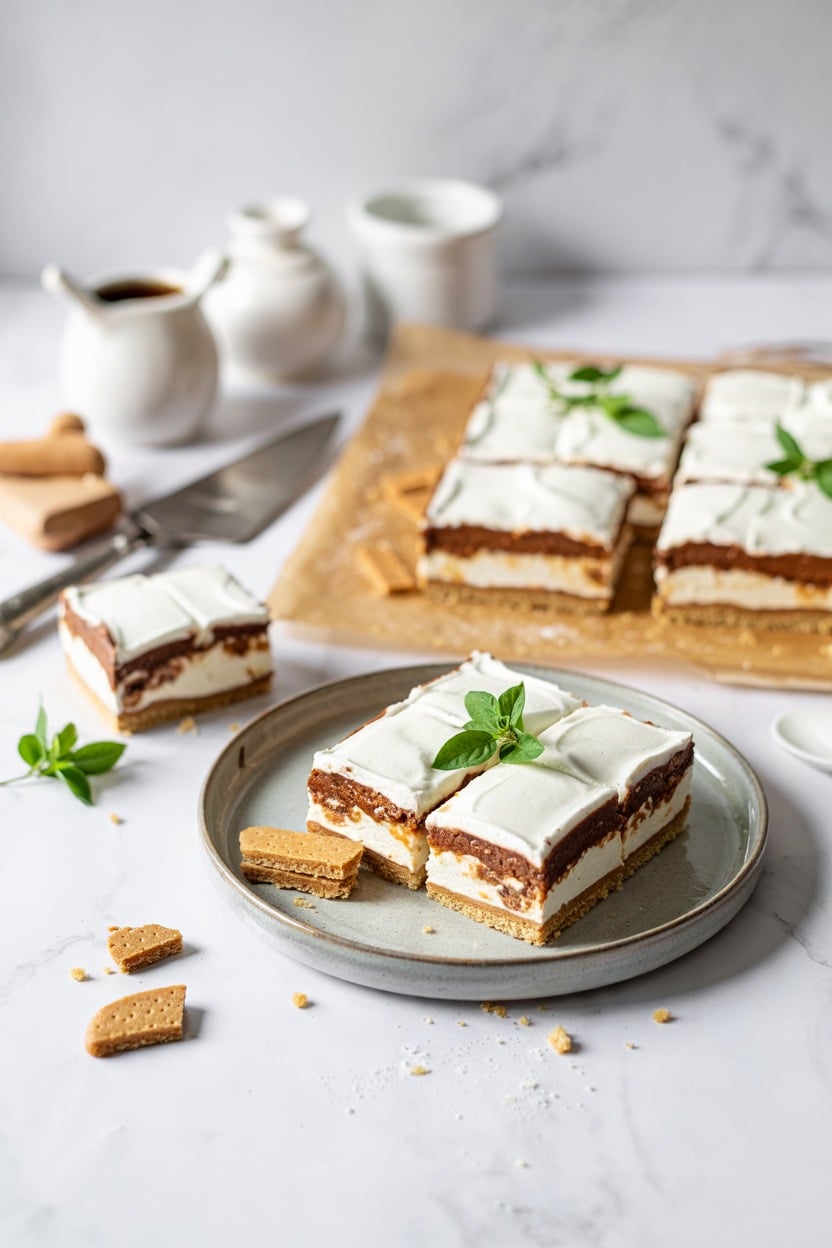 S’mores Sheetcake with Graham Cracker Crust