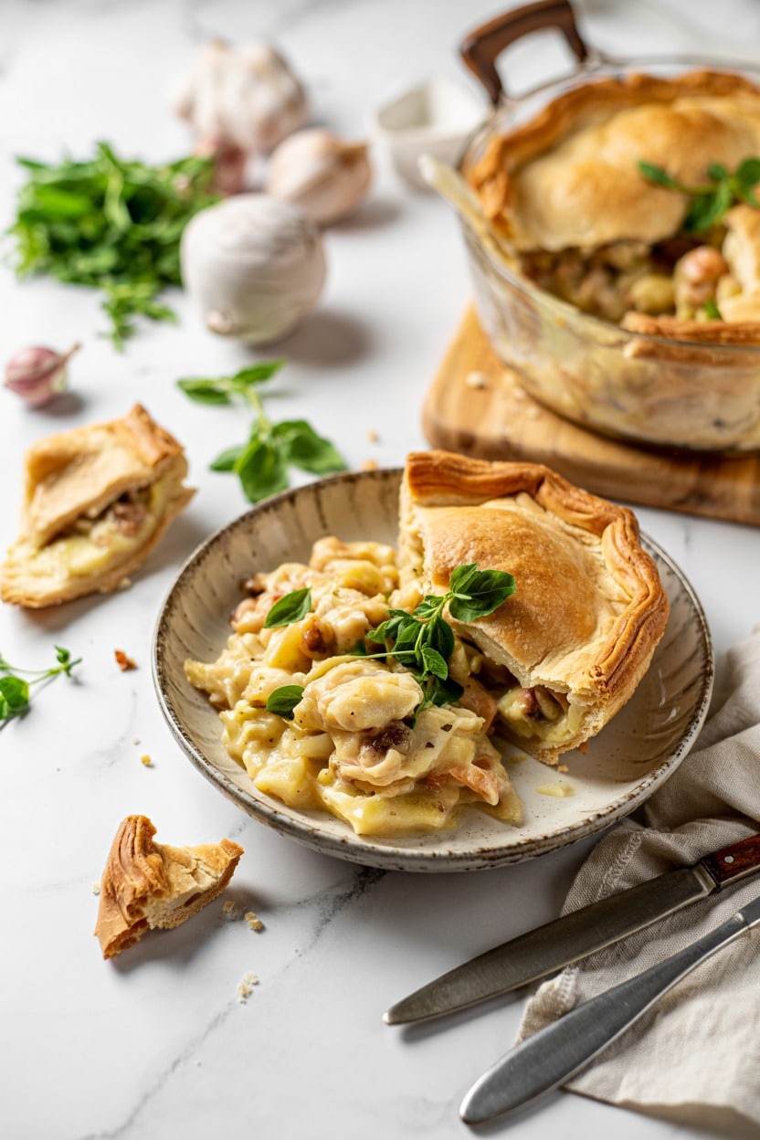 Chicken Pot Pie with Flaky Crust Top