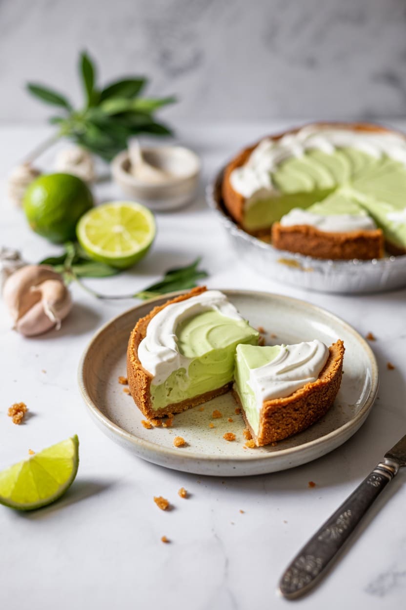 Key Lime Pie with Whipped Cream Topping