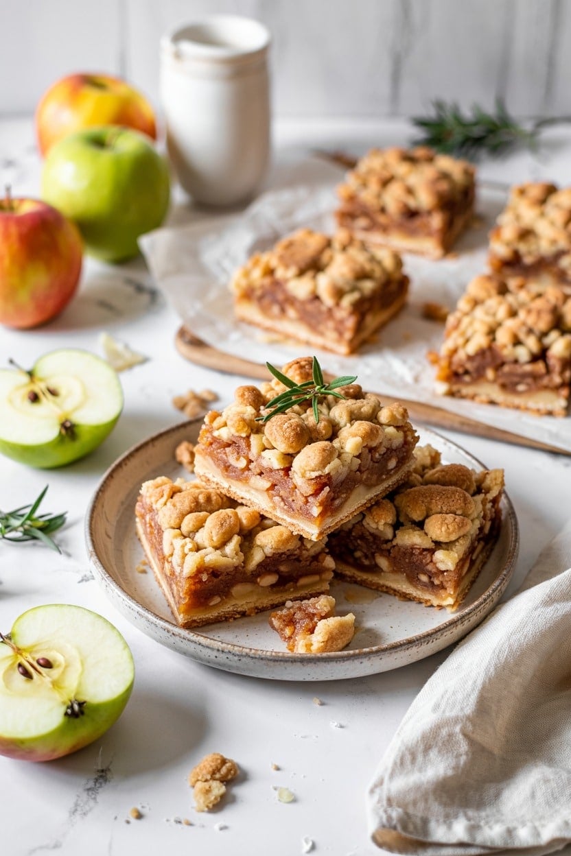 Apple Cinnamon Crumble Bars