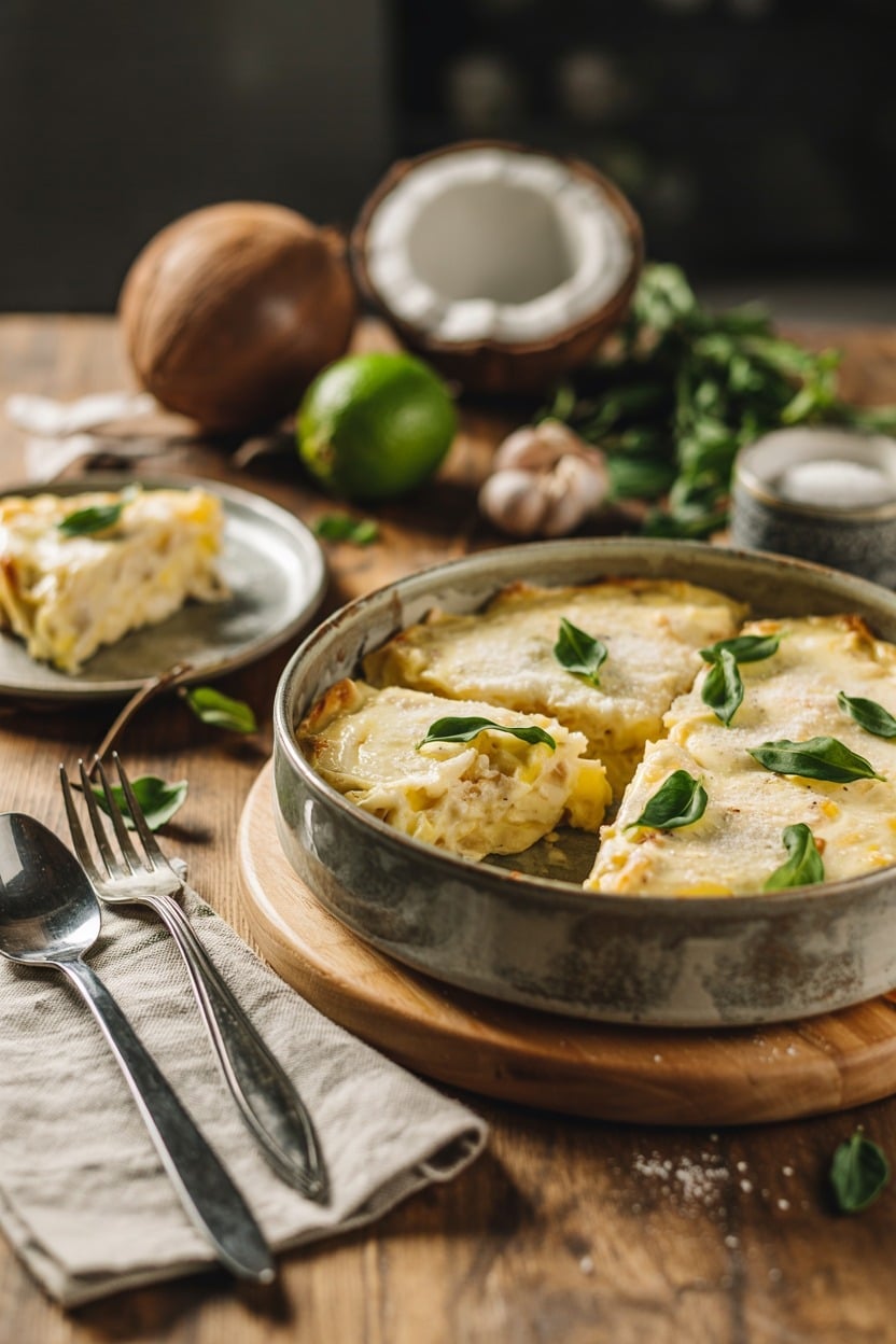 Coconut Lime Tray Bake