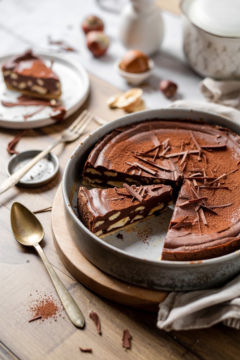 Chocolate Hazelnut Torte Tray Bake