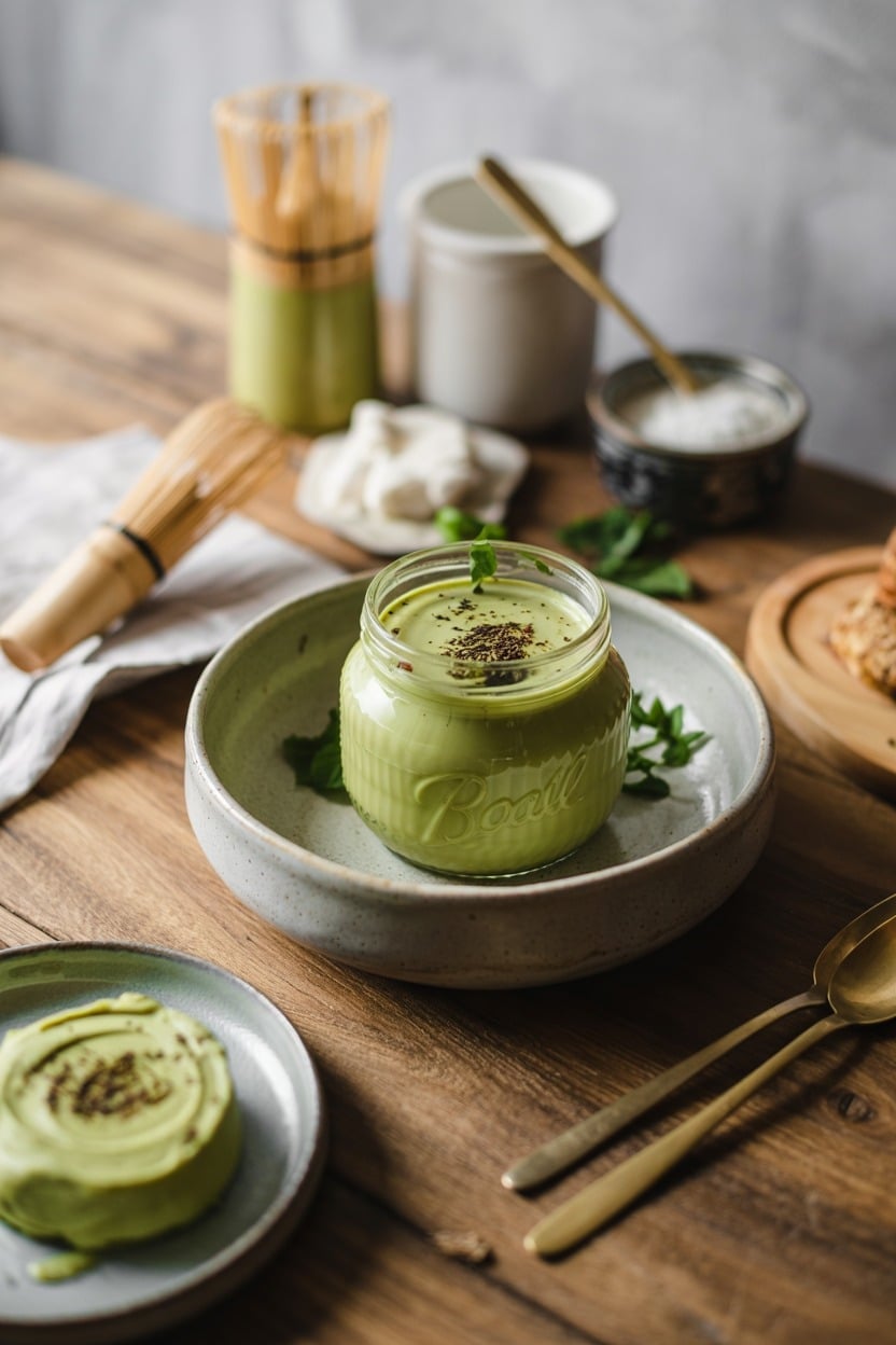 Matcha Green Tea and Coconut Cream Jar