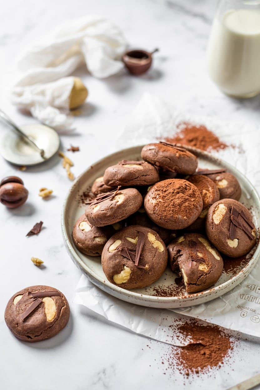Flourless Chocolate Walnut Cookies