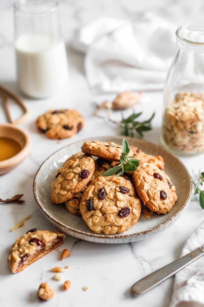 Vegan Gluten-Free Oatmeal Raisin Cookies