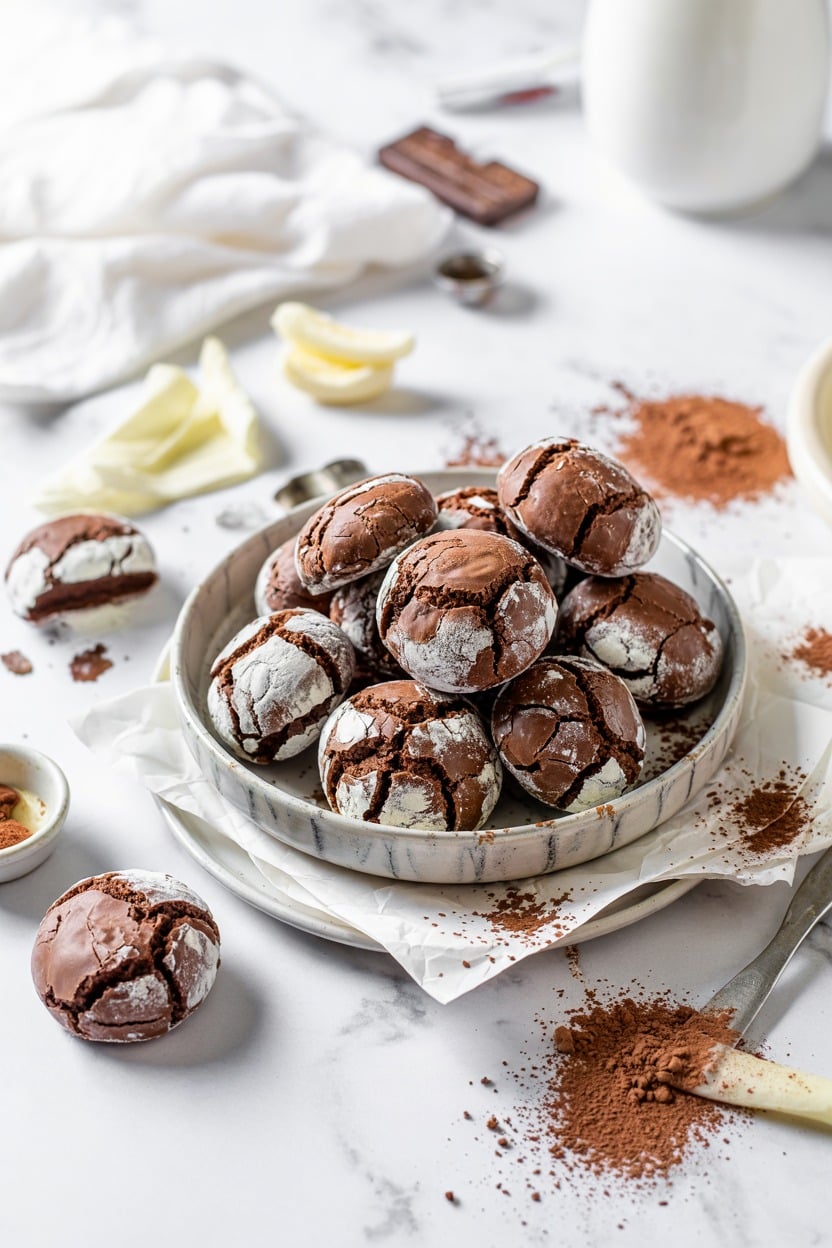Gluten-Free Chocolate Crinkle Cookies
