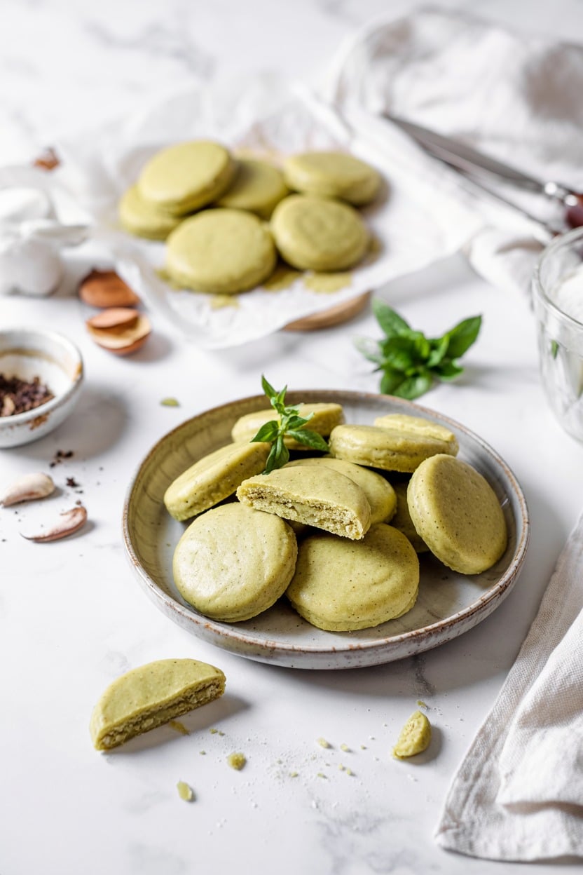 Gluten-Free Matcha Shortbread Cookies