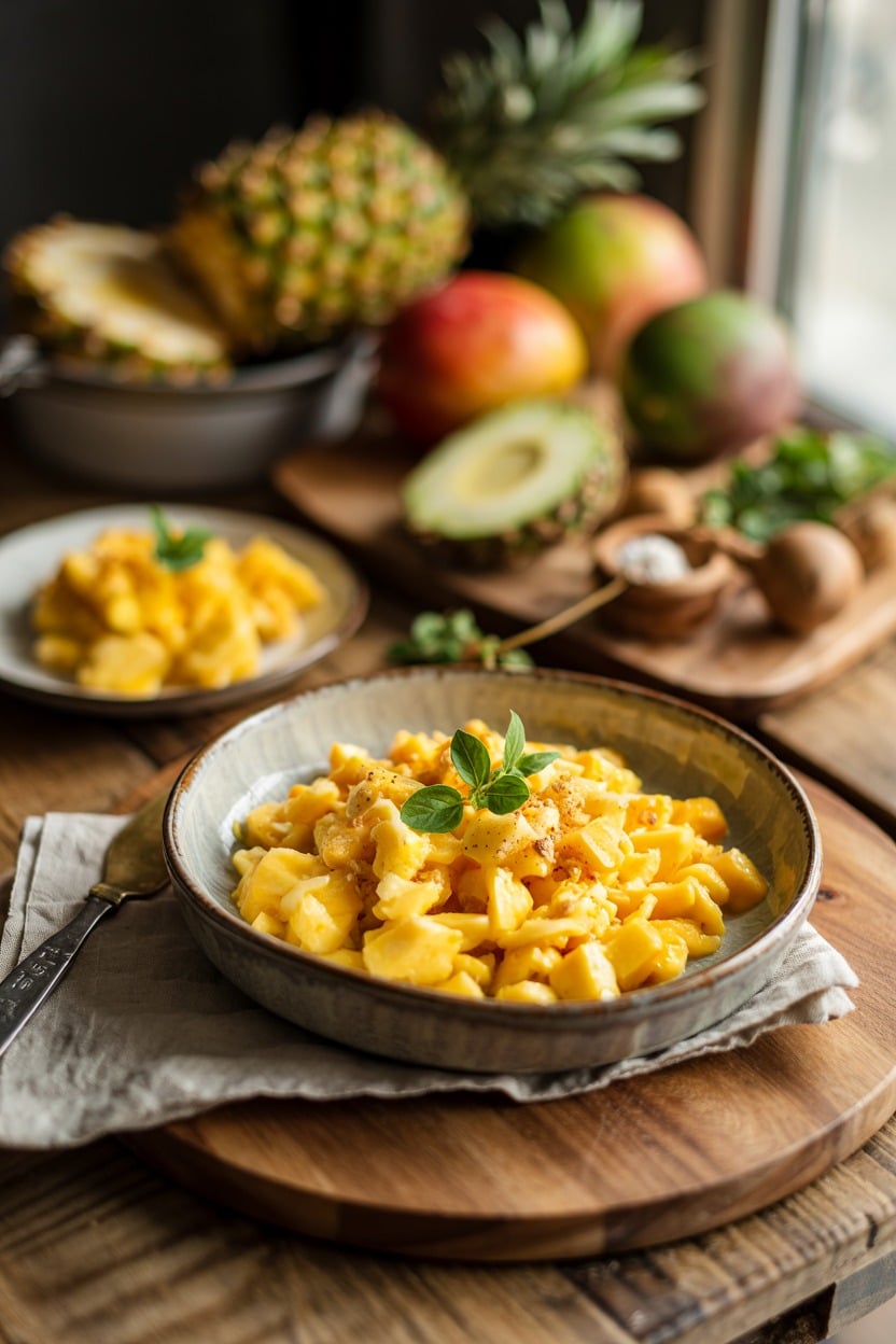 Tropical Pineapple and Mango Crisp