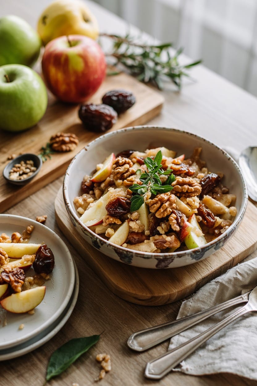 Apple, Date, and Walnut Crisp