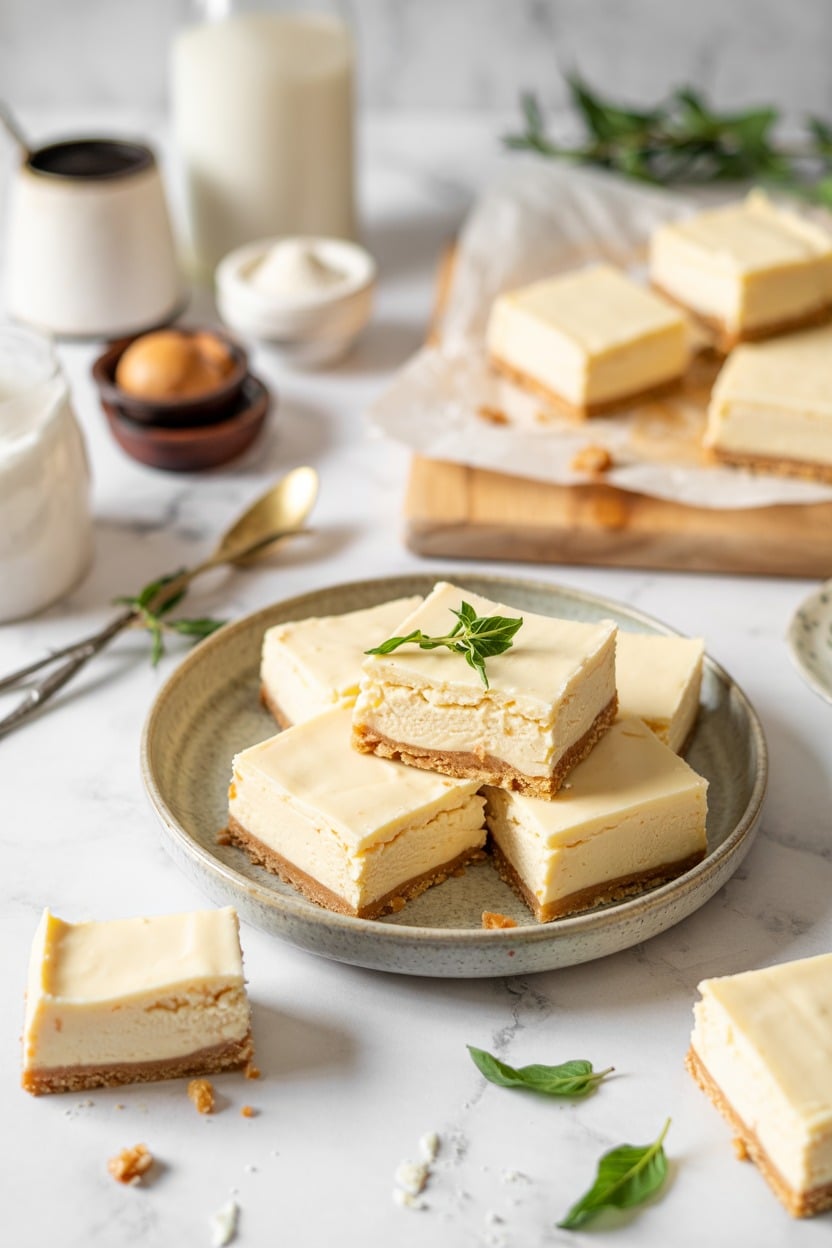 Classic No-Bake Frozen Cheesecake Bars (from Sally’s Baking Addiction)