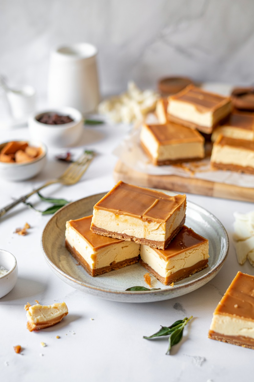 Salted Caramel Frozen Cheesecake Bars (The Pioneer Woman)