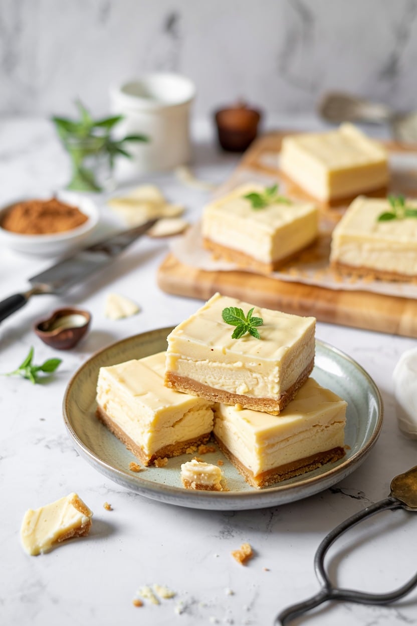 Banana Cream Frozen Cheesecake Bars (Taste of Home)