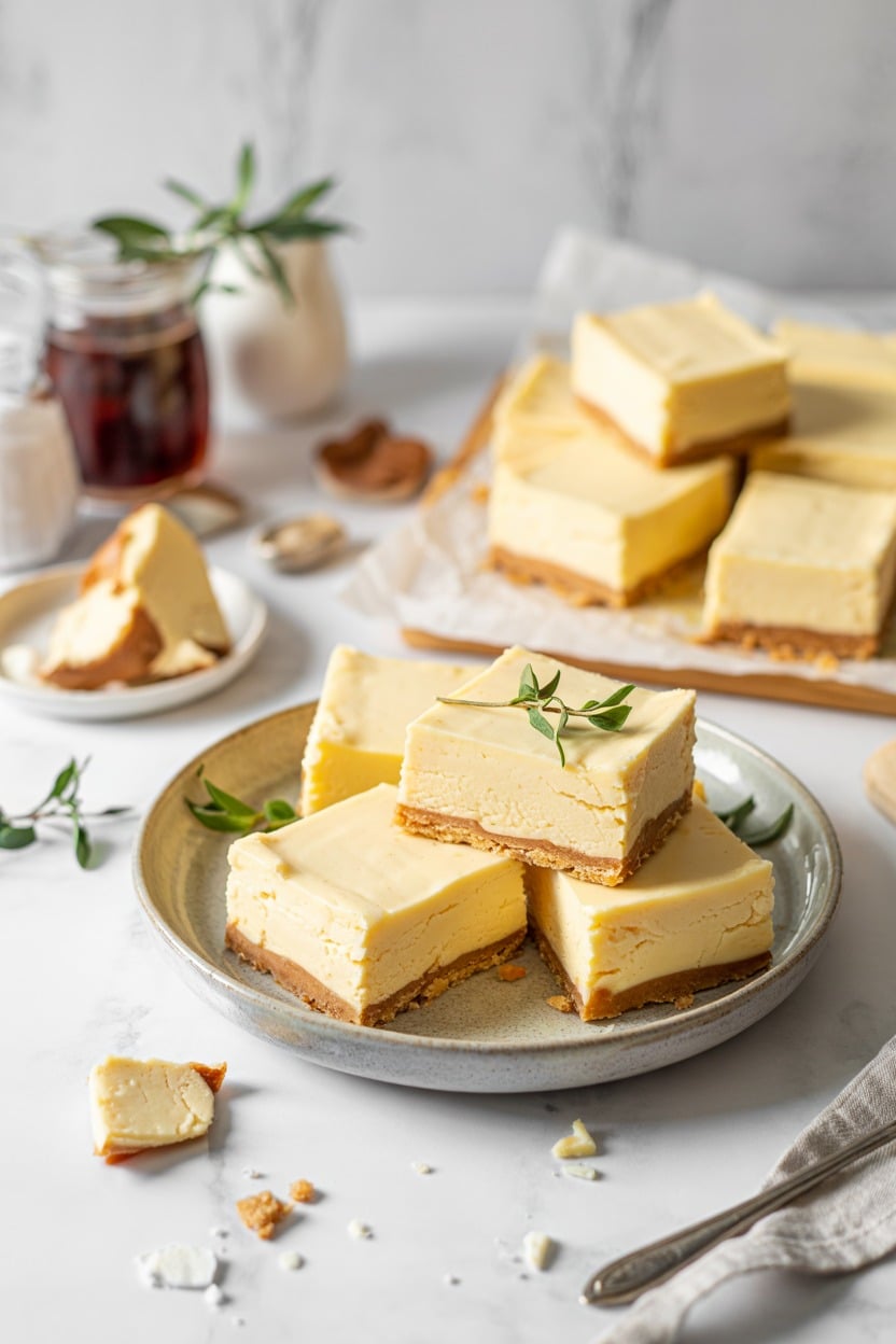 Classic Frozen Cheesecake Bars
