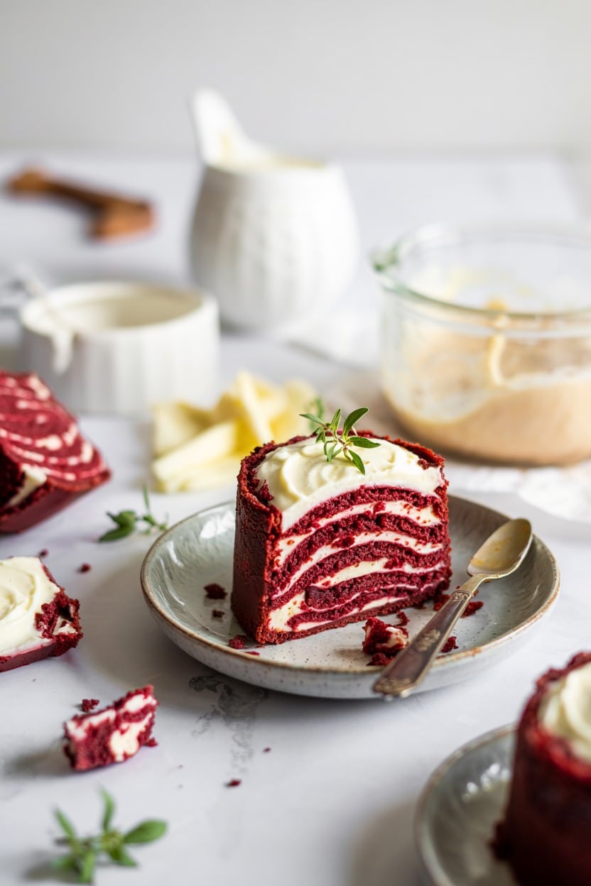 Red Velvet Mug Cake with Cream Cheese Frosting