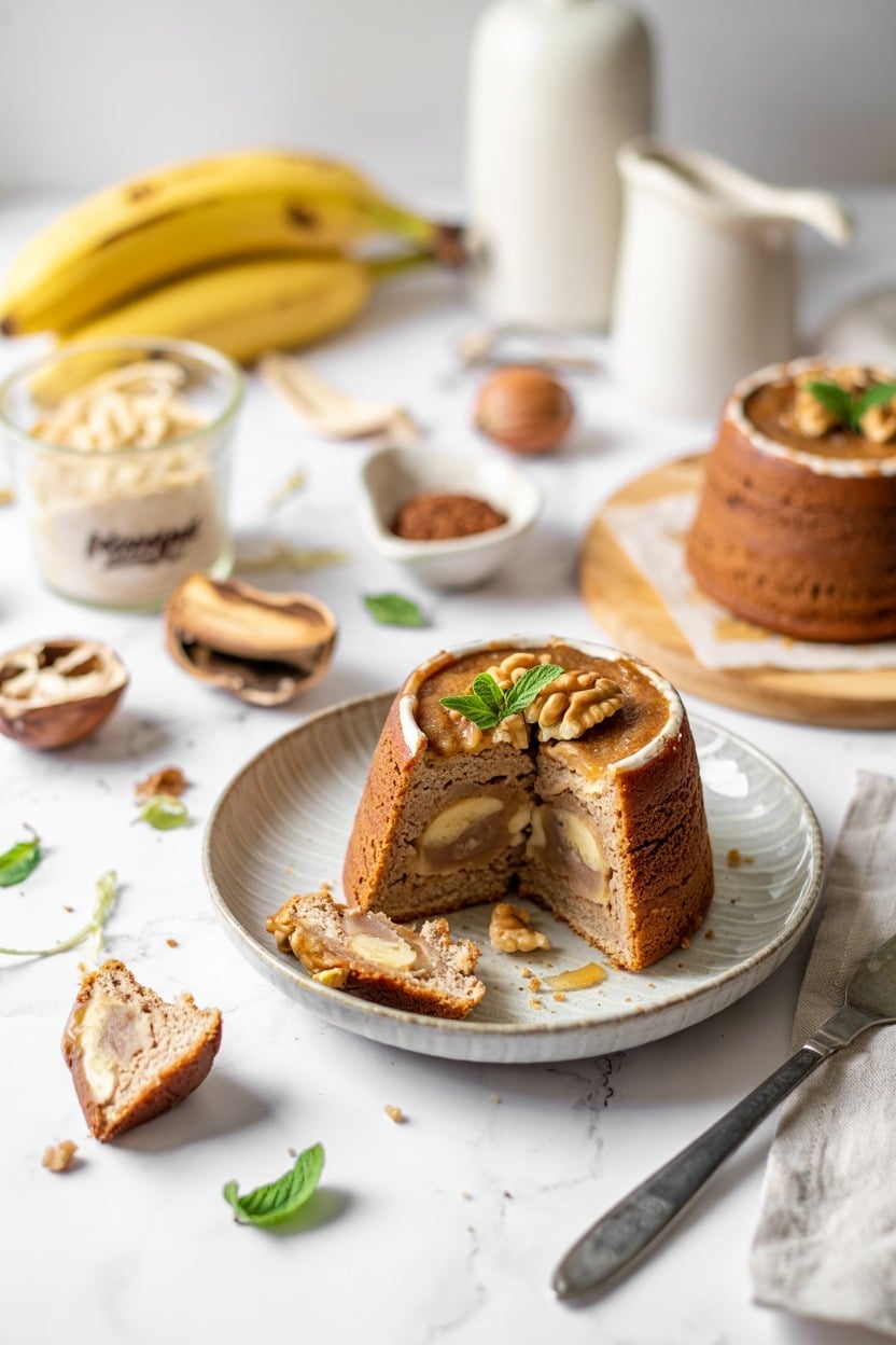 Banana Walnut Mug Cake