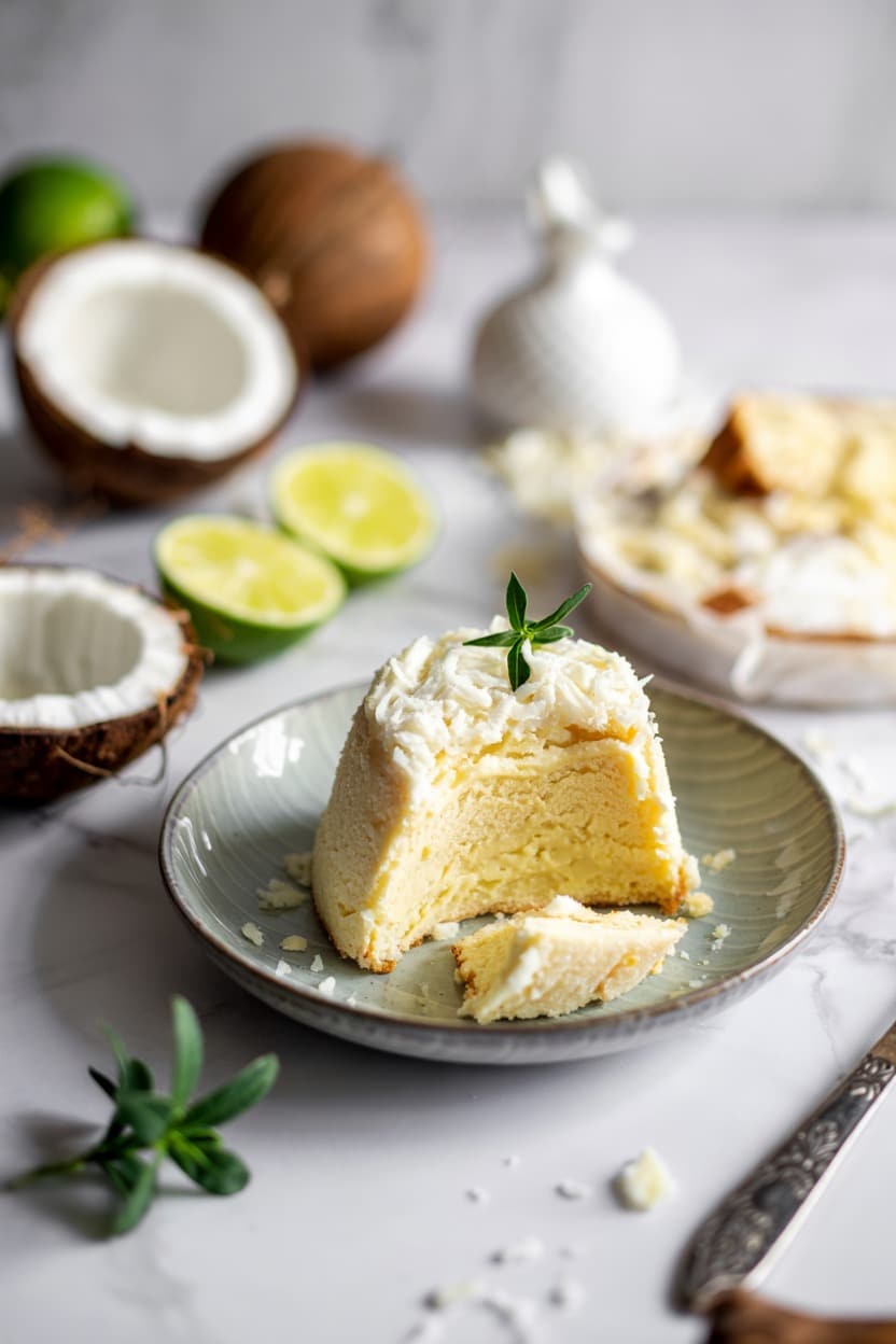 Coconut Lime Mug Cake