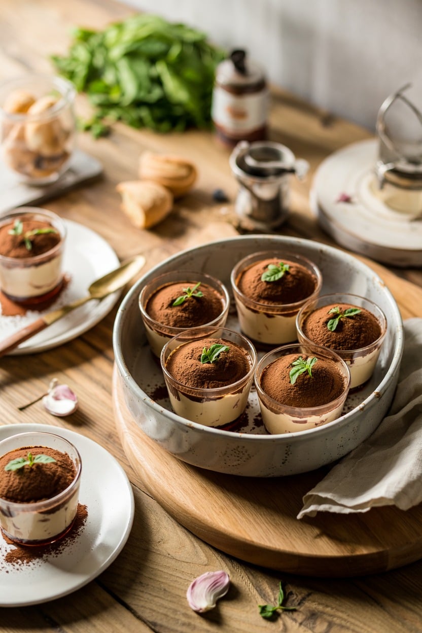 Tiramisu-Inspired Coffee Mousse Cups