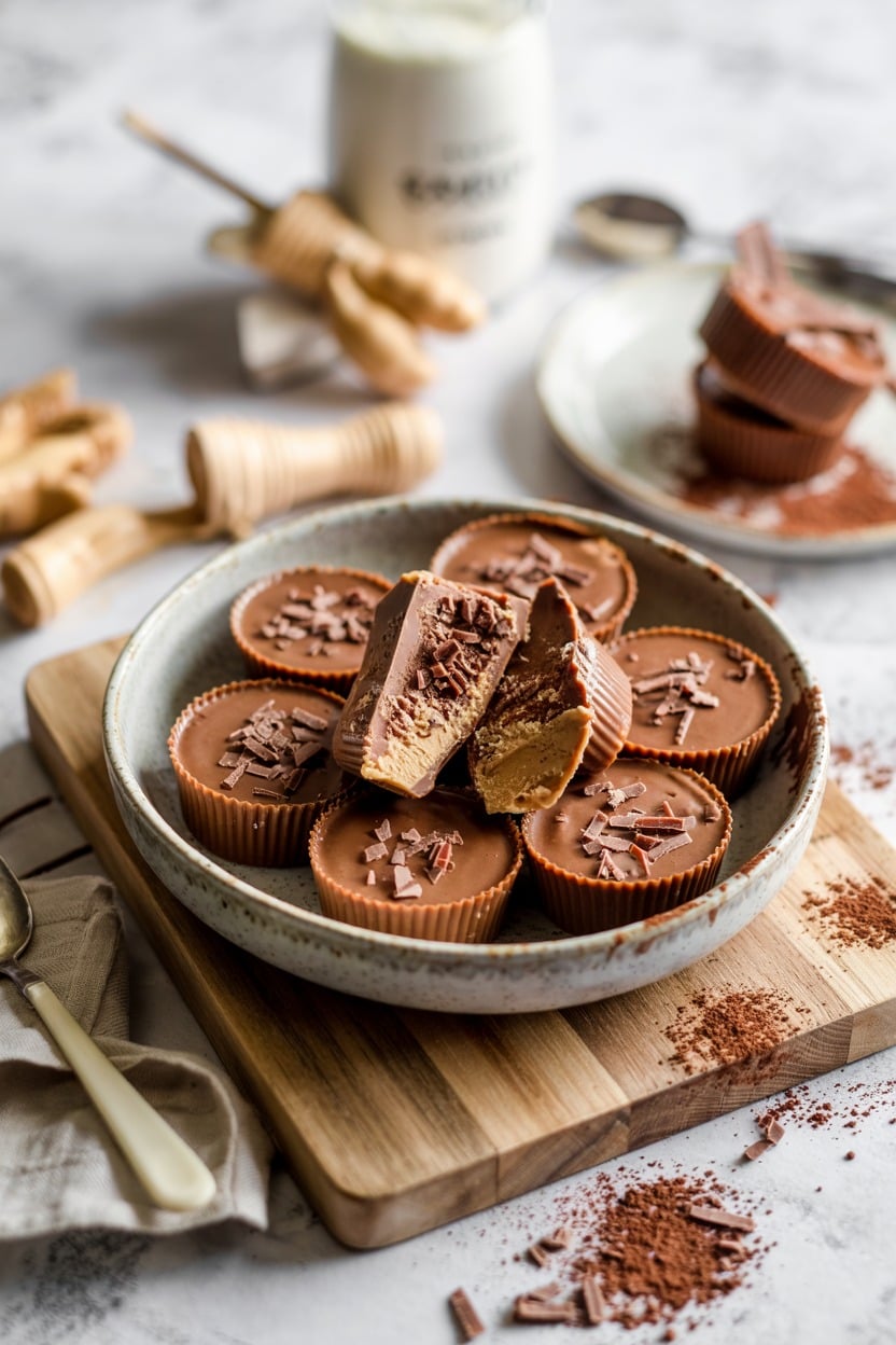Peanut Butter & Chocolate Pudding Cups
