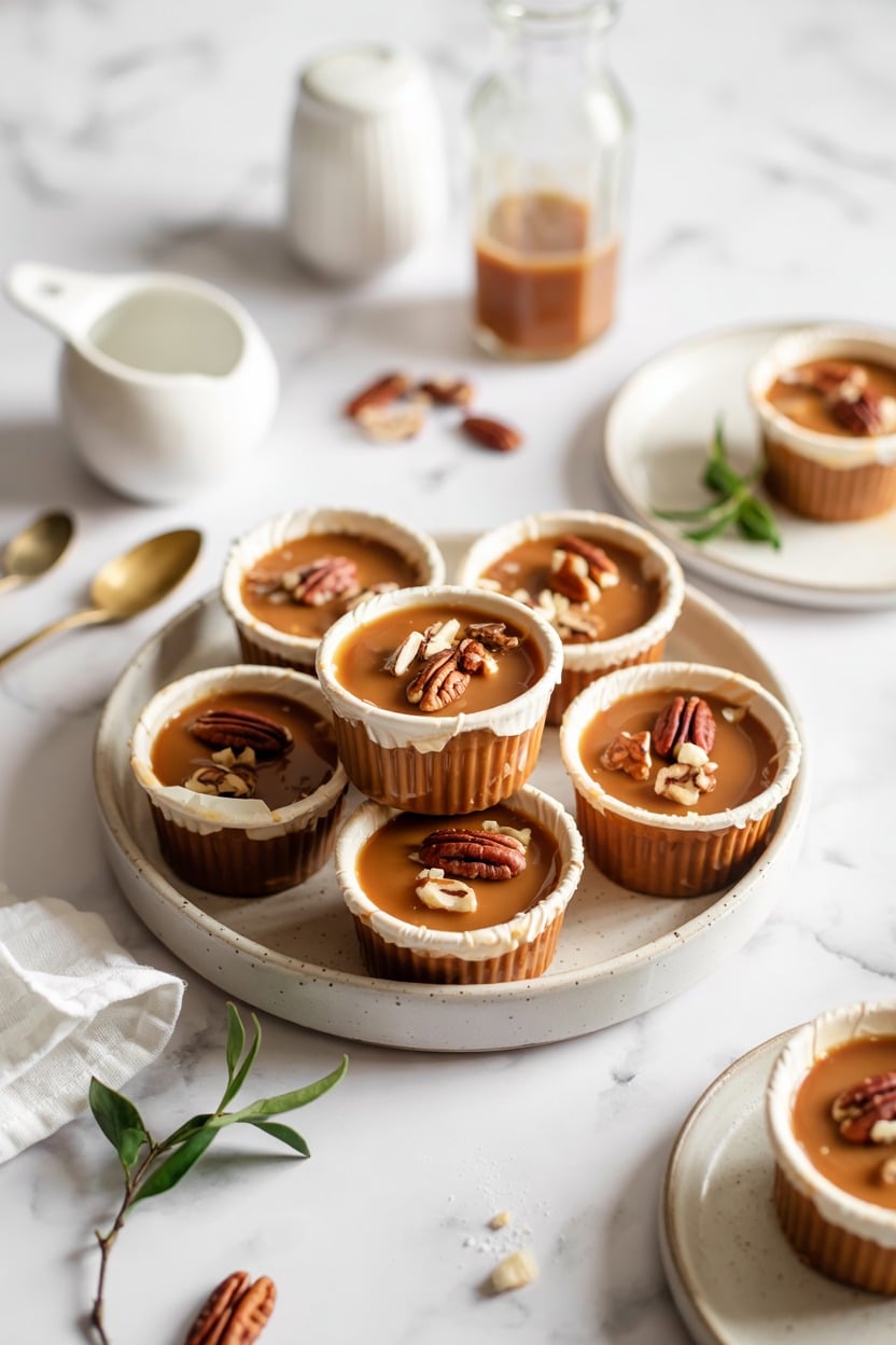 Salted Caramel and Pecan Dessert Cups