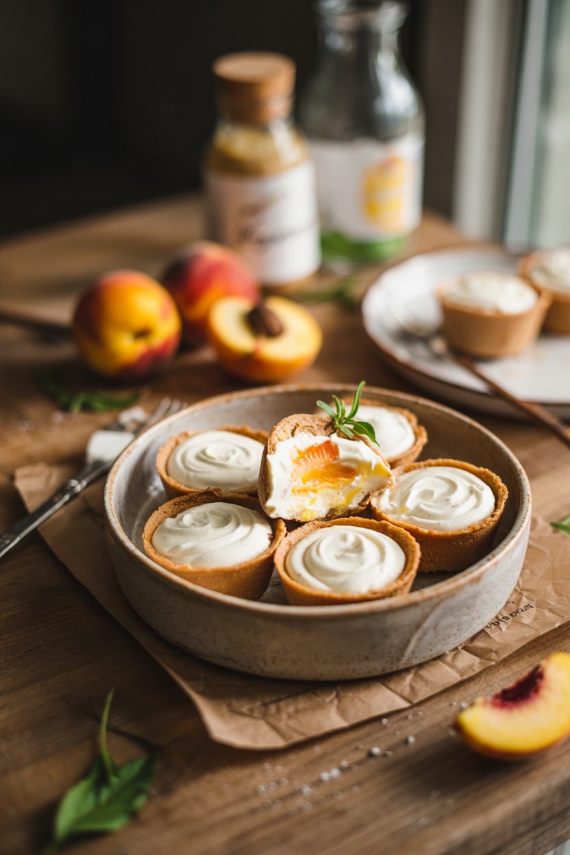 Peach & Vanilla Bean Mascarpone Cups