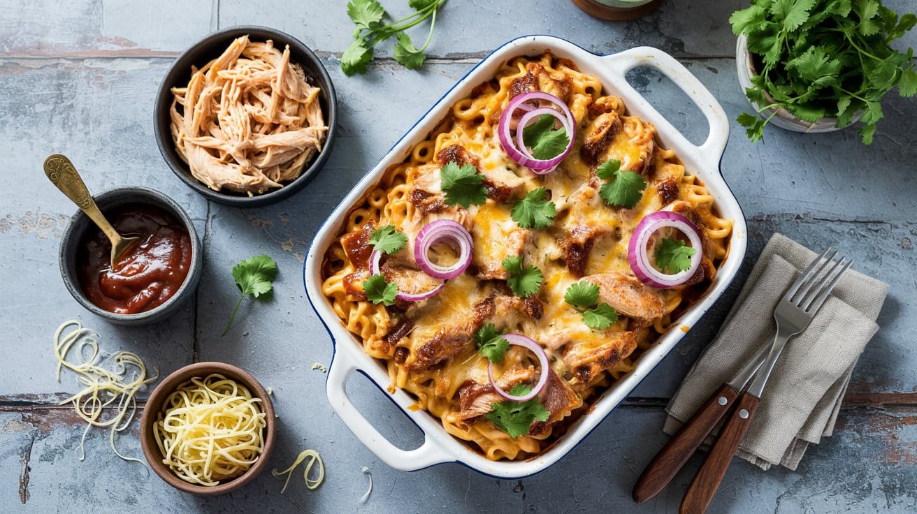 20 no boil bbq chicken pasta bake a brig 9JLBeRvrQgGPMvpiEkReIw cMdt 4C9SymIOx qYyFa7w