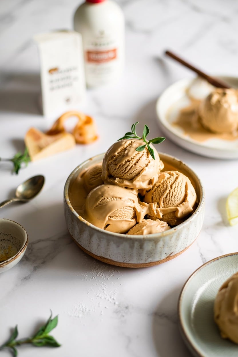 Salted Caramel No-Churn Ice Cream
