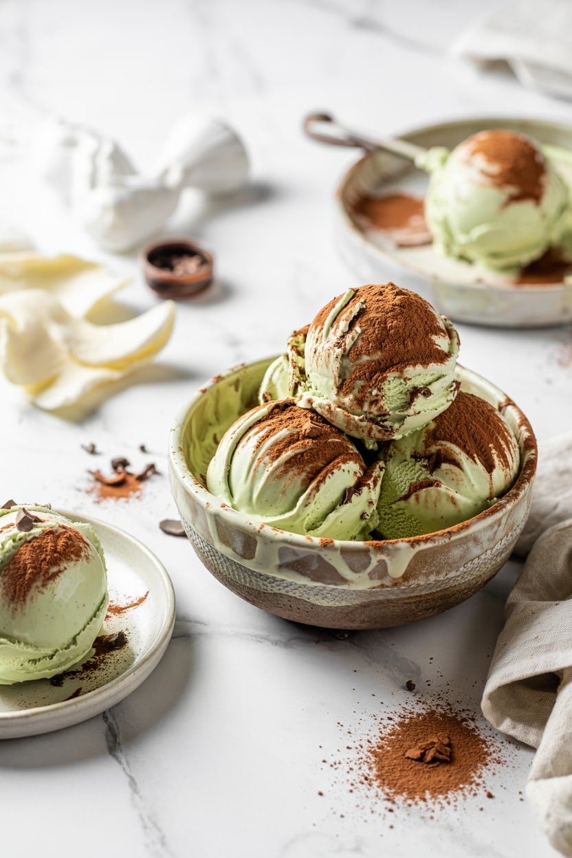 Mint Chocolate Chip No-Churn Ice Cream